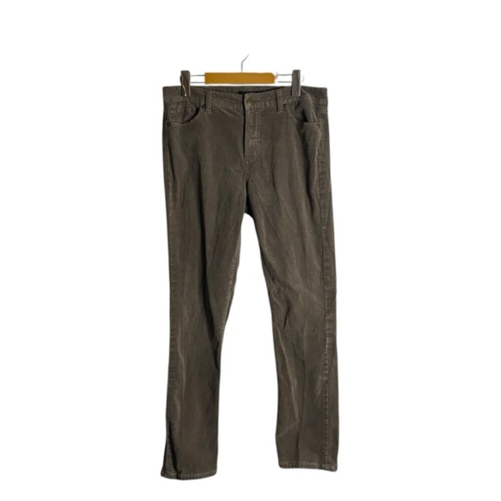 Lauren Ralph Lauren Women’s Petite Dark Tan Corduroy Skinny Jeans
